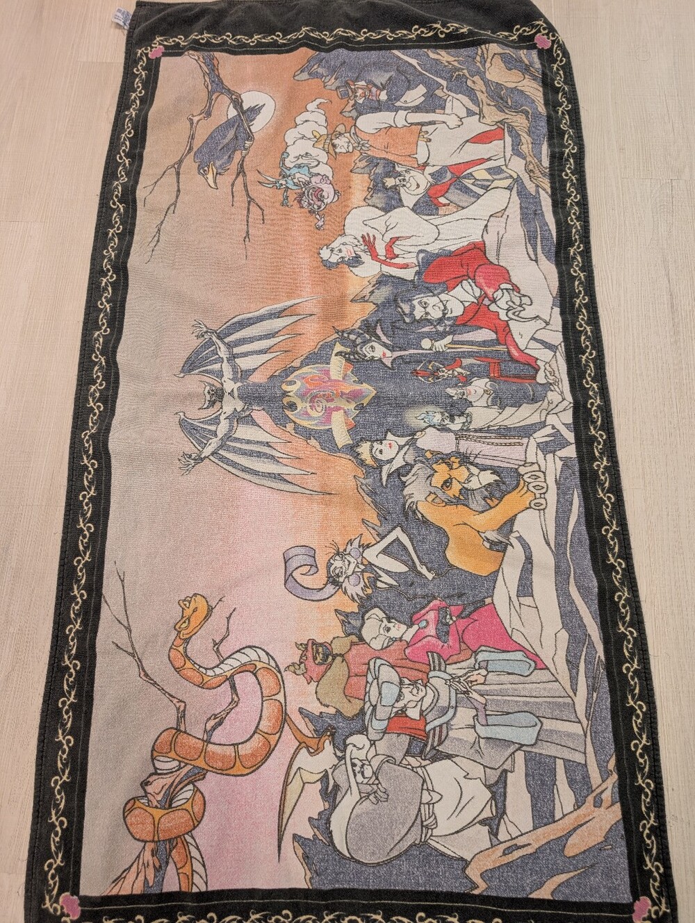 Rare Vintage Disney Villains Beach Towel